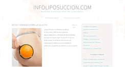 Desktop Screenshot of infoliposuccion.com