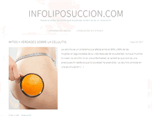 Tablet Screenshot of infoliposuccion.com